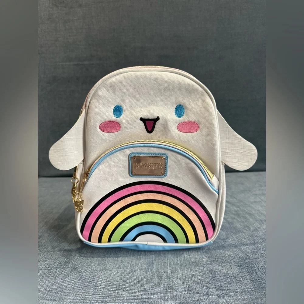 Hello Kitty and Friends Girls Cinnamonroll Women’s 10.5” Mini Backpack Rainbow